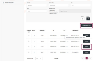 Creazione ambienti singola o massiva