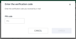 PIN verification code